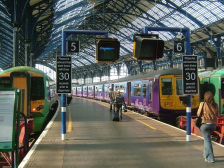 A photo of Brighton station. 